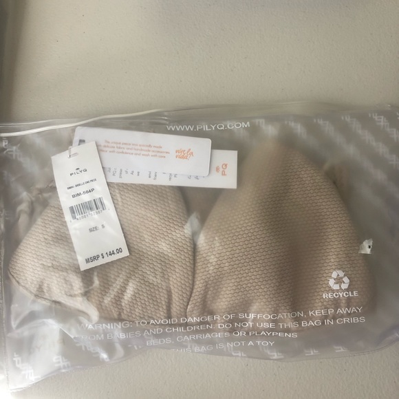 PQ SWIM NWT BRIELLE ONE PIECE SWIMSUIT NEUTRAL SMA - Picture 3 of 5